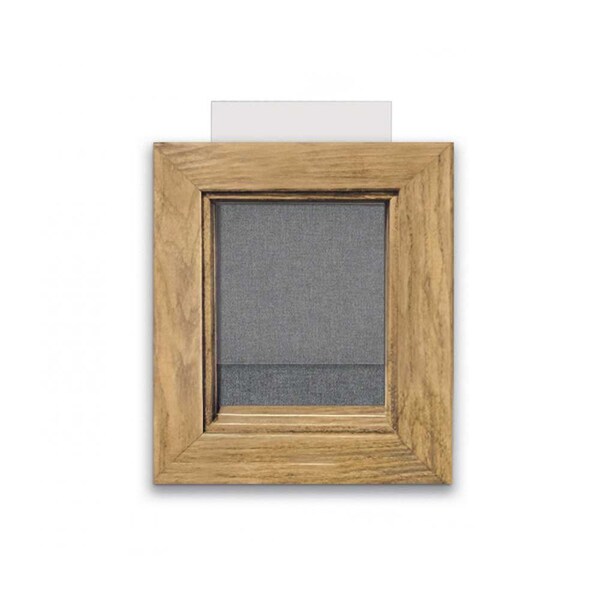 Outdoor Enclosed Combo Board, 48"x36", Bronze Frame/Grey & Burgundy